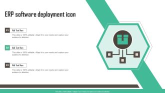 ERP Software Deployment Icon Portrait PDF