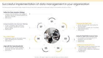 ETL Repository Successful Implementation Of Data Management In Your Organization Infographics PDF