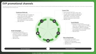 EVP Promotional Channels Ppt PowerPoint Presentation Gallery Good PDF