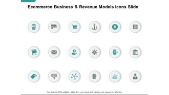 Ecommerce Business And Revenue Models Icons Slide Ppt PowerPoint Presentation Model Vector