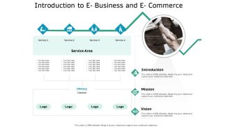 Ecommerce Solution Providers Introduction To E Business And E Commerce Ppt File Example Introduction PDF
