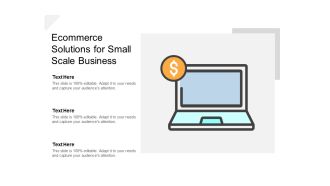 Ecommerce Solutions For Small Scale Business Ppt PowerPoint Presentation Gallery Icons