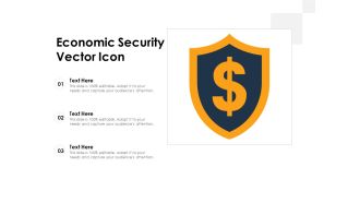 Economic Security Vector Icon Ppt PowerPoint Presentation File Deck PDF