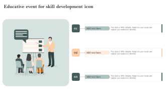 Educative Event For Skill Development Icon Introduction PDF