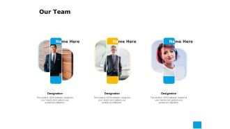 Effective Advertising And Sales Management Our Team Ppt Icon Examples PDF