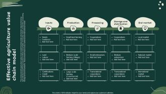 Effective Agriculture Value Chain Model Sample PDF