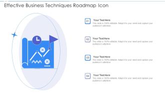 Effective Business Techniques Roadmap Icon Ppt PowerPoint Presentation Gallery Ideas PDF