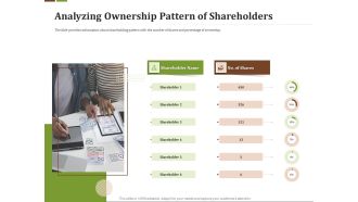 Effective Corporate Turnaround Management Analyzing Ownership Pattern Of Shareholders Information PDF