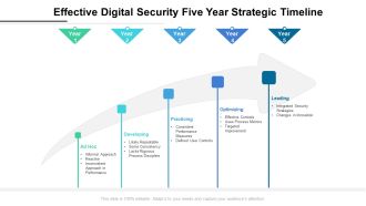 Effective Digital Security Five Year Strategic Timeline Formats
