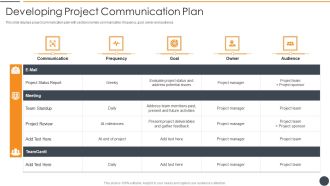 Effective Initiation Of Information Technology Project Developing Project Communication Guidelines PDF