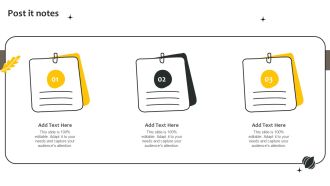 Effective Online And Offline Promotional Post It Notes Ppt Slides Display PDF