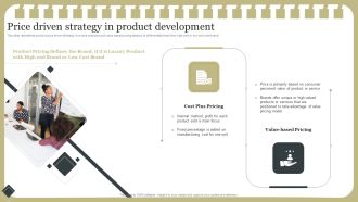 Effective Product Development Strategy Price Driven Strategy In Product Development Mockup PDF