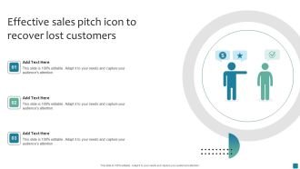 Effective Sales Pitch Icon To Recover Lost Customers Rules PDF