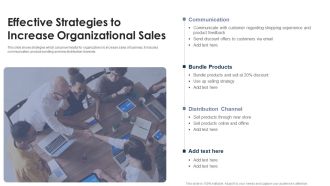 Effective Strategies To Increase Organizational Sales Template PDF