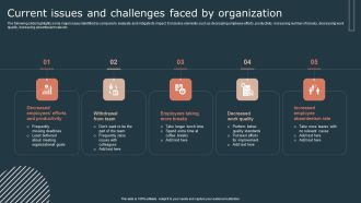 Effective Workforce Participation Action Planning Current Issues And Challenges Faced By Organization Ideas PDF