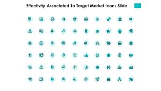 Effectivity Associated To Target Market Icons Slide Pictures PDF