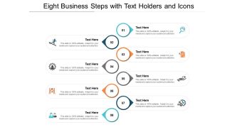 Eight Business Steps With Text Holders And Icons Ppt PowerPoint Presentation Inspiration Backgrounds
