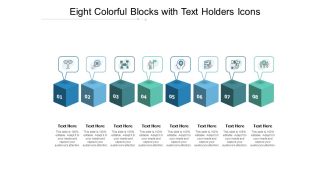 Eight Colorful Blocks With Text Holders Icons Ppt PowerPoint Presentation Inspiration Slideshow