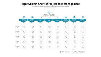 Eight Column Chart Of Project Task Management Ppt PowerPoint Presentation Gallery Ideas PDF