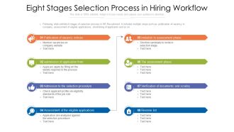Eight Stages Selection Process In Hiring Workflow Ppt Summary Sample PDF