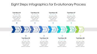 Eight Steps Infographics For Evolutionary Process Ppt PowerPoint Presentation Gallery Visual Aids PDF