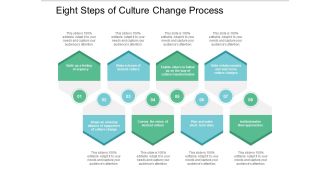 Eight Steps Of Culture Change Process Ppt PowerPoint Presentation File Layout Ideas