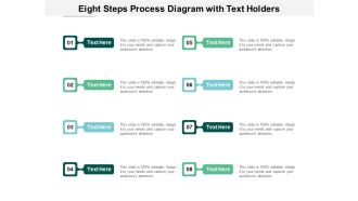 Eight Steps Process Diagram With Text Holders Ppt PowerPoint Presentation Icon Demonstration