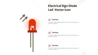 Electrical Sign Diode Led Vector Icon Ppt PowerPoint Presentation Summary Sample