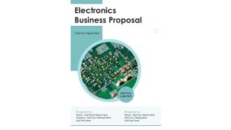 Electronics Business Proposal Example Document Report Doc Pdf Ppt