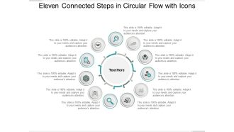 Eleven Connected Steps In Circular Flow With Icons Ppt PowerPoint Presentation Gallery Skills