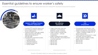 Embracing Construction Project Playbook Essential Guidelines To Ensure Workers Portrait PDF