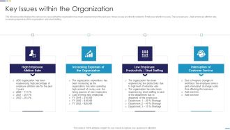 Employee Attrition Rate Management Key Issues Within The Organization Summary PDF