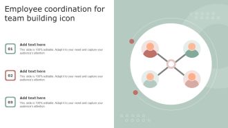 Employee Coordination For Team Building Icon Icons PDF