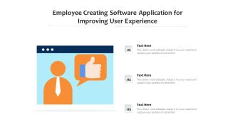Employee Creating Software Application For Improving User Experience Ppt PowerPoint Presentation Icon Slideshow PDF