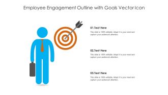 Employee Engagement Outline With Goals Vector Icon Ppt PowerPoint Presentation Layouts Smartart PDF