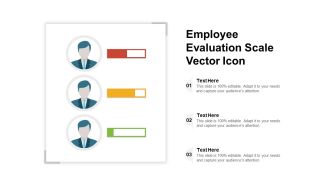Employee Evaluation Scale Vector Icon Ppt PowerPoint Presentation Show Graphics Template PDF