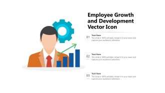 Employee Growth And Development Vector Icon Ppt PowerPoint Presentation File Guide PDF
