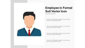 Employee In Formal Suit Vector Icon Ppt PowerPoint Presentation Slides Ideas