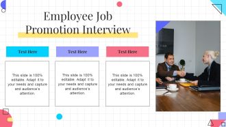Employee Job Promotion Interview Ppt PowerPoint Presentation Images PDF