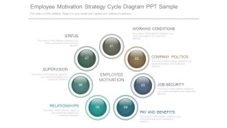 Employee Motivation Strategy Cycle Diagram Ppt Sample