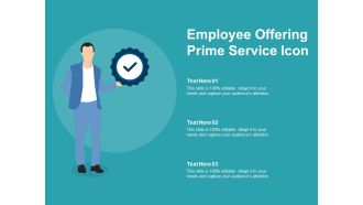 Employee Offering Prime Service Icon Ppt PowerPoint Presentation File Elements PDF