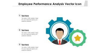 Employee Performance Analysis Vector Icon Ppt PowerPoint Presentation Icon Infographics PDF
