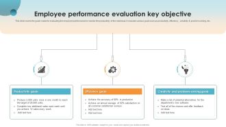 Employee Performance Evaluation Key Objective Ppt PowerPoint Presentation Gallery Elements PDF