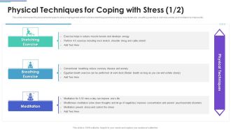 Employee Stress Management Methods Physical Techniques For Coping With Stress Microsoft PDF