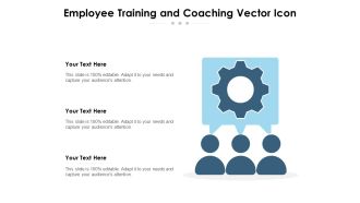 Employee Training And Coaching Vector Icon Ppt PowerPoint Presentation File Outfit PDF