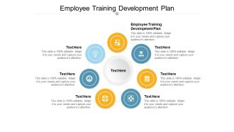 Employee Training Development Plan Ppt PowerPoint Presentation Icon Graphics Design Cpb
