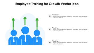 Employee Training For Growth Vector Icon Ppt PowerPoint Presentation Gallery Summary PDF