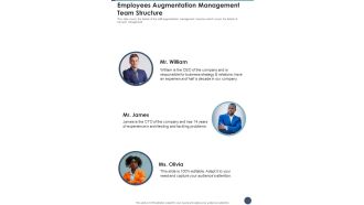 Employees Augmentation Management Team Structure One Pager Sample Example Document