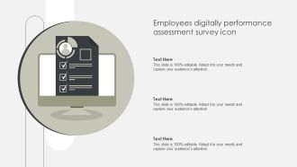Employees Digitally Performance Assessment Survey Icon Download PDF