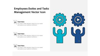 Employees Duties And Tasks Management Vector Icon Ppt PowerPoint Presentation Icon Outline PDF